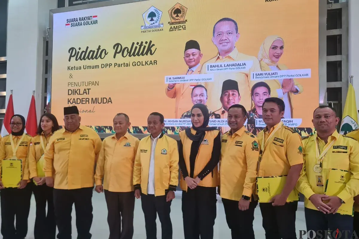 Pembukaan Diklat Kader Muda Nasional di DPP Partai Golkar, Jakarta Barat, Senin, 19 Mei 2025. (Sumber: Poskota/Pandi Ramedhan)