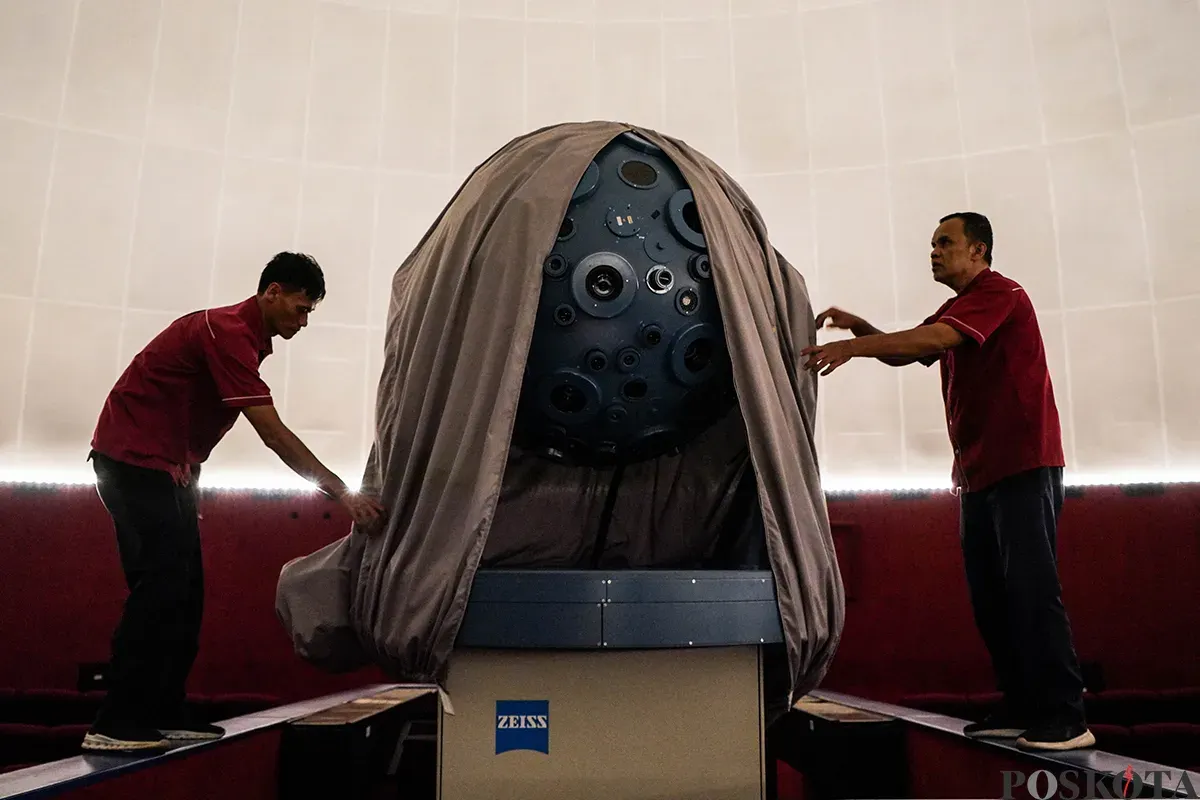 Kondisi bangunan dan fasilitas edukasi di Planetarium Taman Ismail Marzuki (TIM), Jakarta, Selasa, 20 Mei 2025. (Sumber: Poskota/Bilal Nugraha Ginanjar)