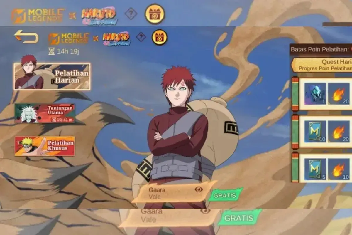 MLBB x Naruto. (Sumber: Istimewa)