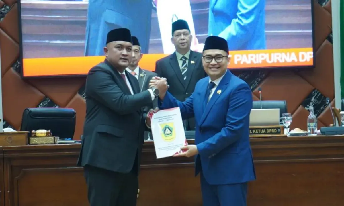 DPRD Kabupaten Bogor menggelar Rapat Paripurna di Ruang Paripurna DPRD Kabupaten Bogor pada Jumat, 22 Mei 2025. (Sumber: Dok. DPRD Kabupaten Bogor)