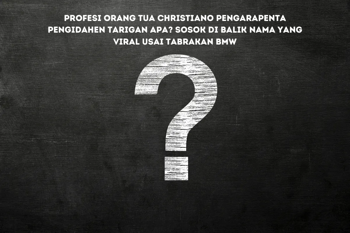 Christiano Pengarapenta Pengidahen Tarigan, diduga sebagai pengemudi BMW dalam kecelakaan Sleman.