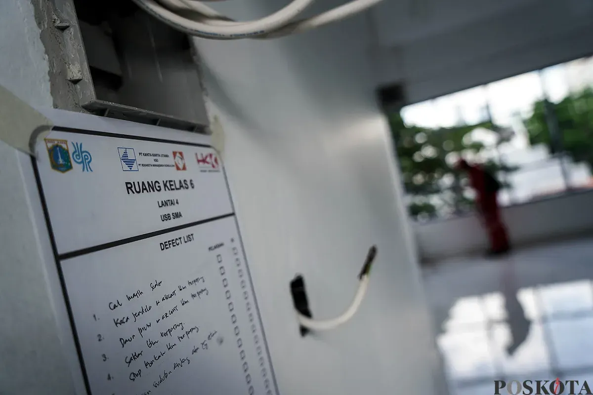 Proyek pembangunan gedung sekolah di Cikini, Jakarta, disorot KPK setelah ditemukan deviasi sebesar 31 persen. (Sumber: POSKOTA | Foto: Bilal Nugraha Ginanjar)