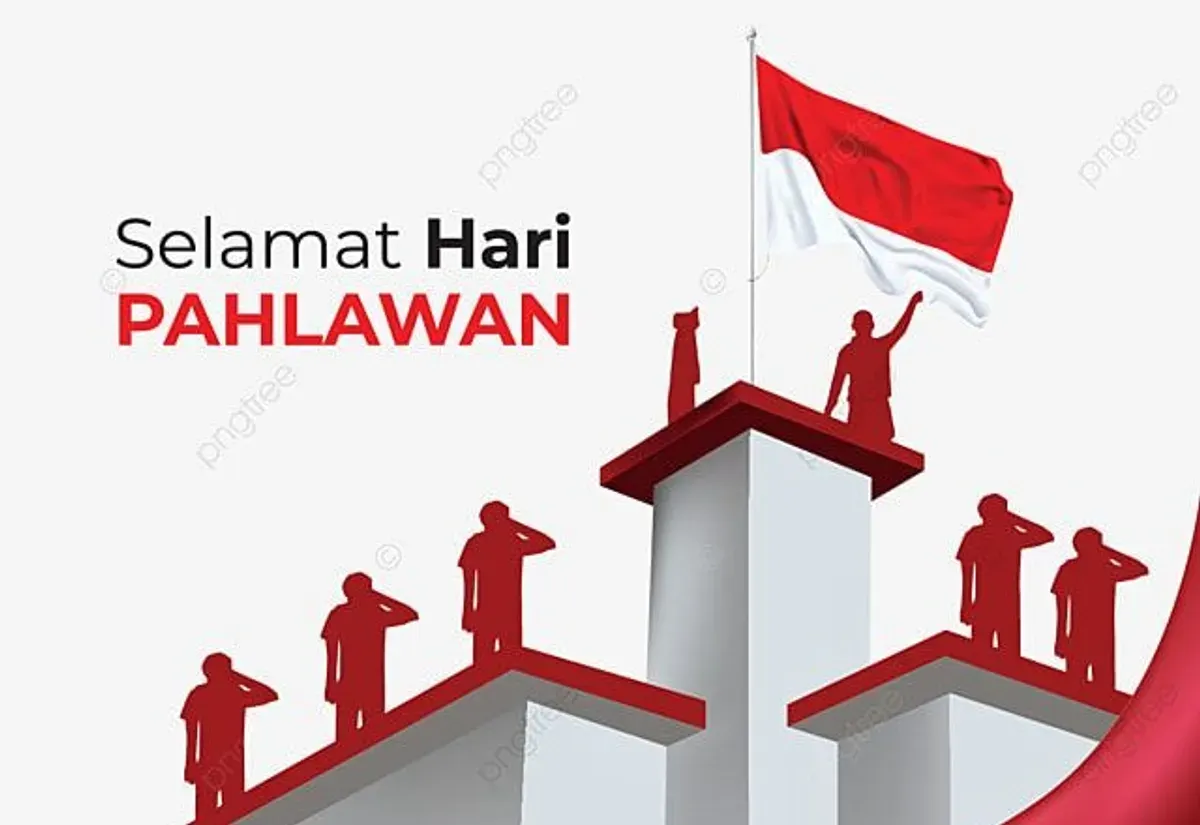 Hari Pahlawan 2025 apakah libur atau tidak? Cek di sini infonya. (Sumber: pngtree)