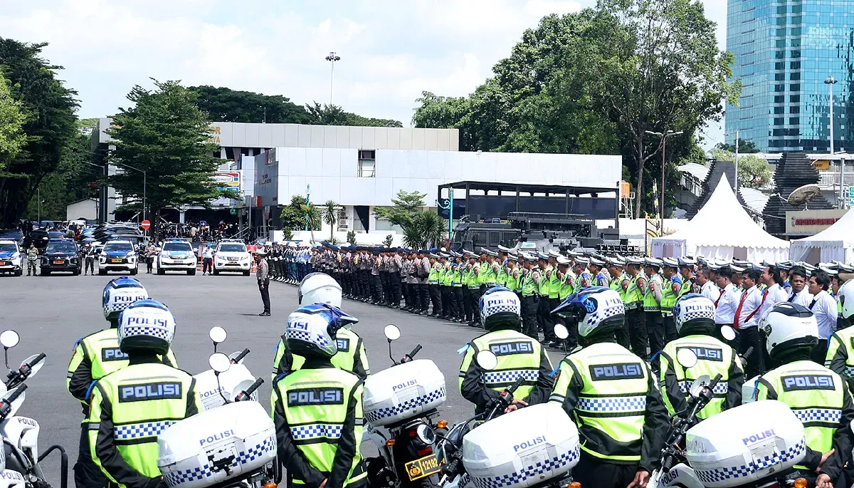 Apel Gelar Pasukan Operasi Zebra Jaya 2025 di Lapangan Presisi Ditlantas Polda Metro Jaya, Senin, 17 November 2025. (Sumber: Dok Humas Polda Metro Jaya)