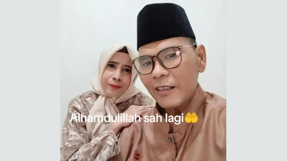 Fahmi Bo resmi rujuk dan menikahi mantan istrinya Nita (Sumber: TikTok/@Fahmi Bo)