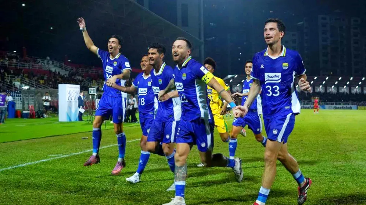 Potret pemain Persib Bandung di lapangan (Sumber: Persib)