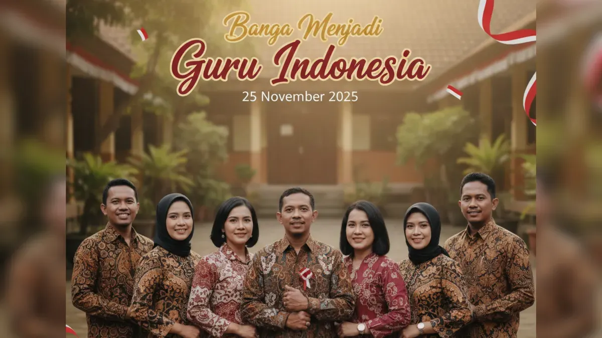 Download Ratusan Twibbon Hari Guru Nasional 2025 di Sini (Sumber: Gemini AI)