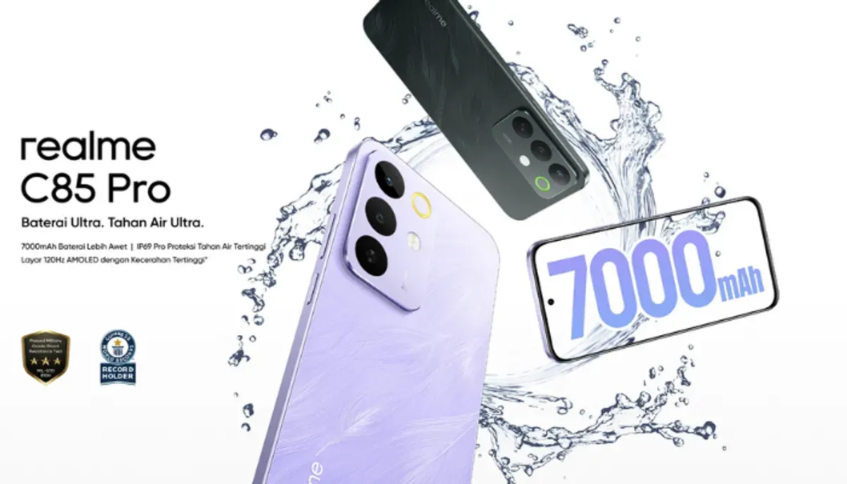Realme C85 dan C85 Pro resmi meluncur. Baca selengkapnya untuk mengetahui spesifikasi detail, perbedaan kedua model, fitur AI canggih. (Sumber: Realme.com)