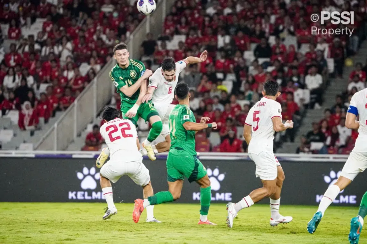 Timnas Indonesia vs Arab Saudi. (Sumber: PSSI)