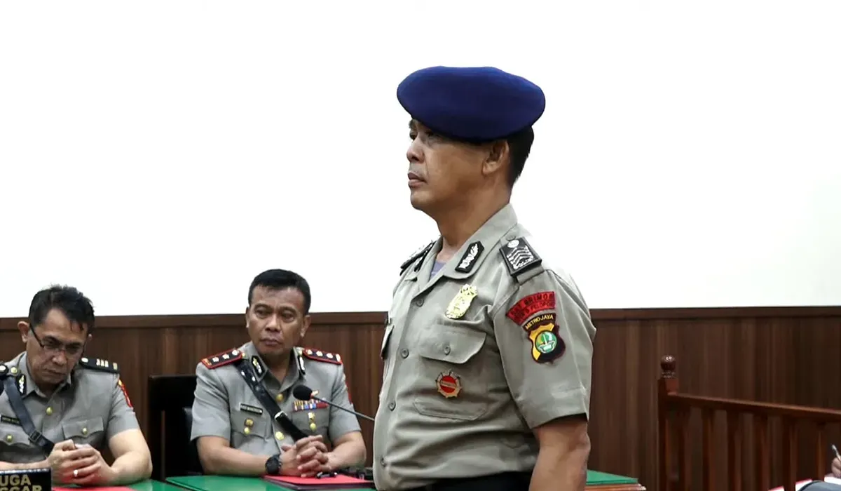 Driver Rantis Brimbo Bripka Rohmat dijatuhi sanksi demosi 7 tahun atas kematian driver ojol Affan Kurniawan. (Sumber: Dok Humas Mabes Polri)