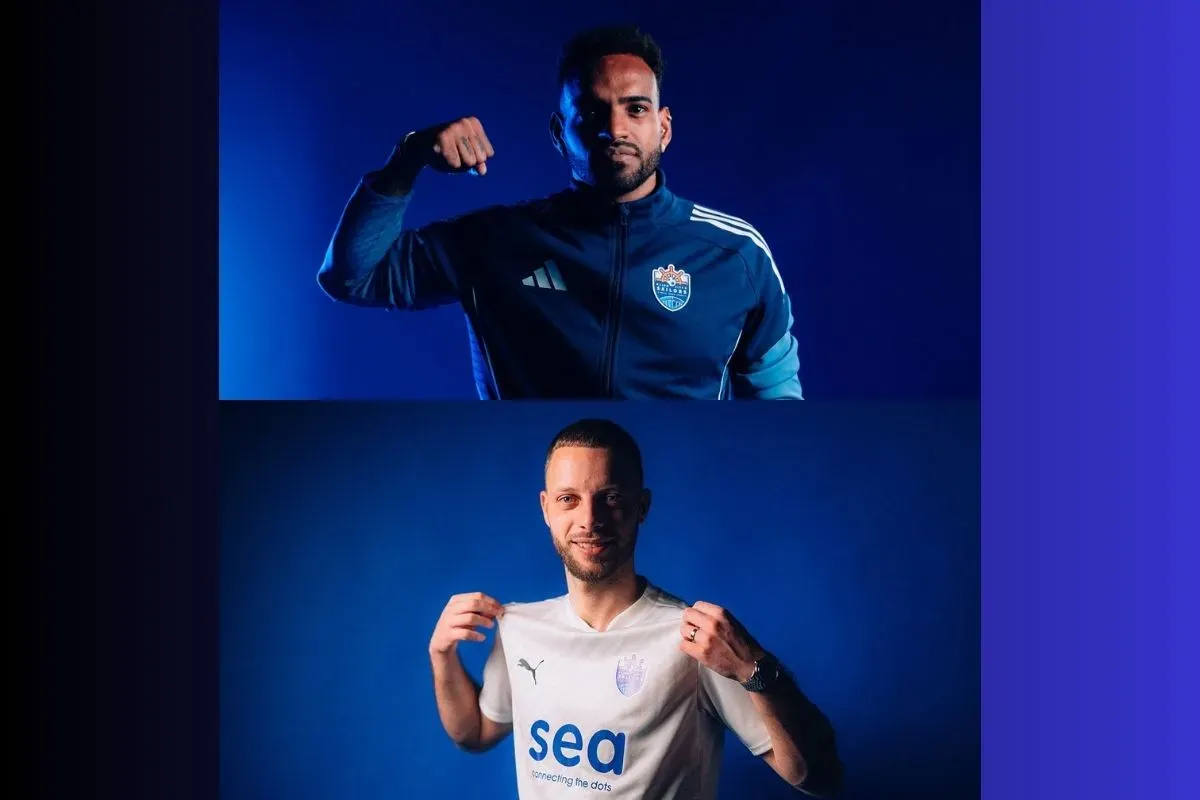 Anderson Lopes dan Bart Ramselaar pemain Lion City Sailors FC (Sumber: Lion City Sailors FC)