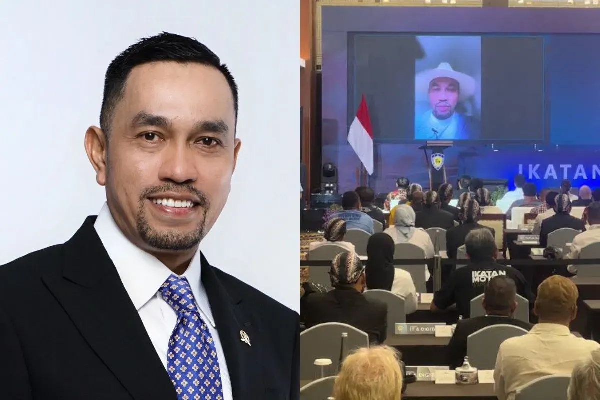 Ahmad Sahroni hadiri Munas IMI tapi secara virtual. (Sumber: Istimewa)
