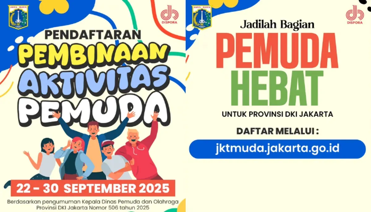 Dispora DKI buka pendaftaran Pembinaan Aktivitas Pemuda (PAP) 2025. Cek persyaratan berkas, timeline seleksi hingga pencairan dana, dan daftar secara online melalui link resmi. (Sumber: Instagram/@disporadkijkt)