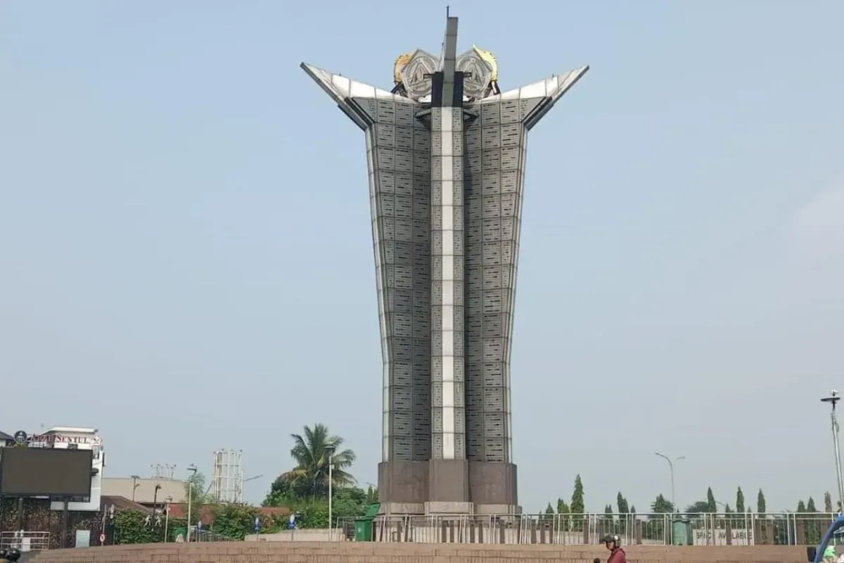 Tugu Pancakarsa, Desa Sentul, Kecamatan Babakan Madang, Kabupaten Bogor, disempurnakan. (Sumber: Dok. Istimewa)
