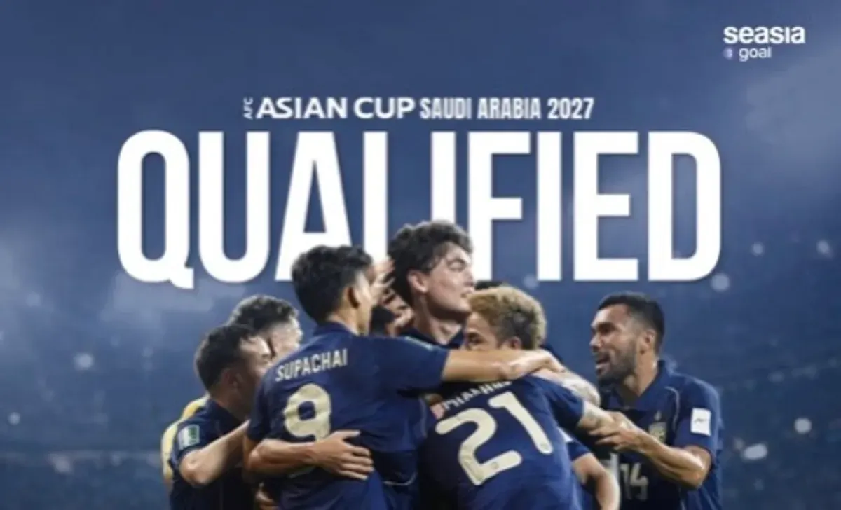 Thailand menjadi tim ASEAN keempat yang lolos ke Piala Asia 2027. (Sumber: Instagram/@seasiagoal)