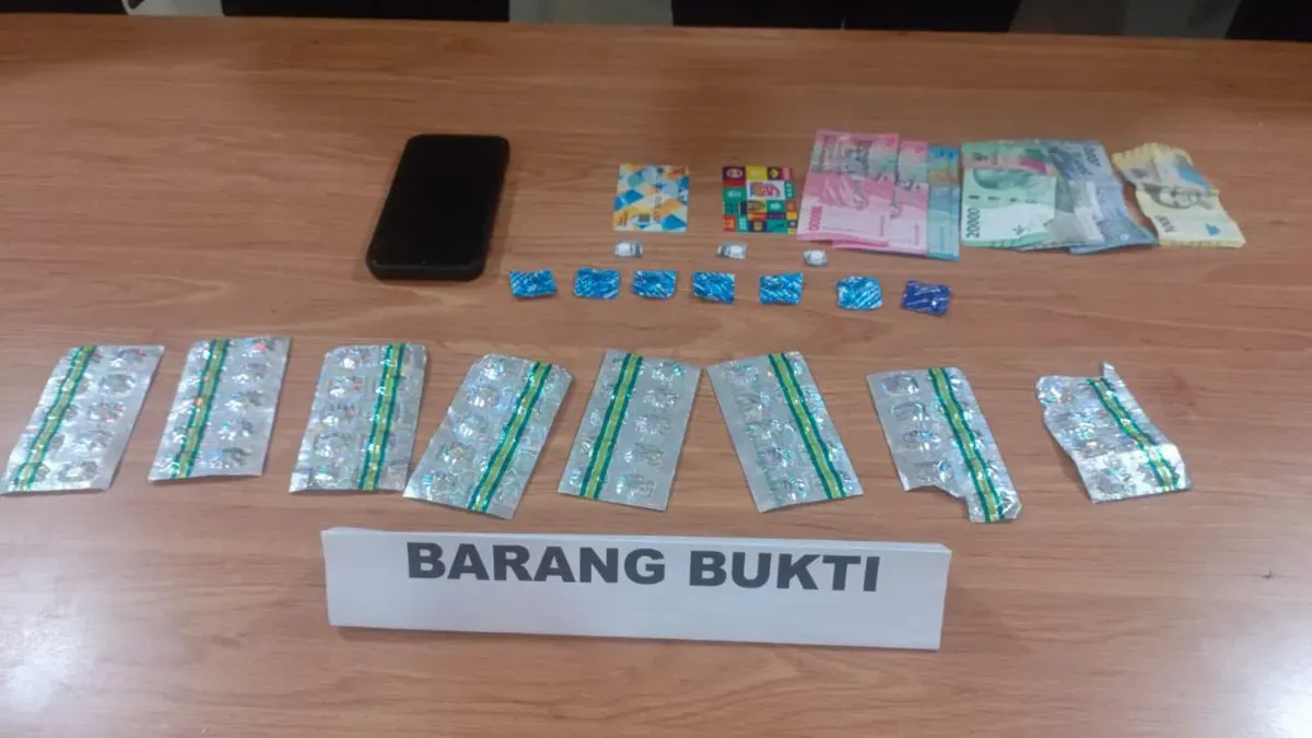 Barang bukti yang berhasil disita pihak Polsek Pamulang. (Sumber: Istimewa)