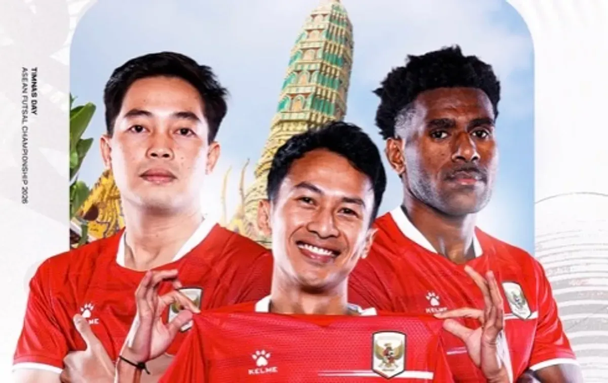 Jadwal kick-off Timnas Futsal Indonesia vs Brunei di Piala AFF Futsal 2026. (Sumber: Instagram/@timnasfutsal)