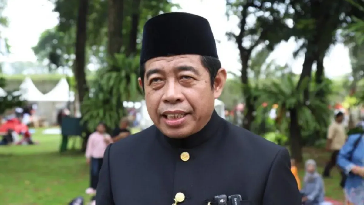 Ketua DPRD Jakarta, Khoirudin saat menghadiri perayaan Lebaran Betawi 2026 di Lapangan Banteng, Jakarta Pusat, Sabtu, 11 April 2026. (Sumber: Dok. DPRD Jakarta)