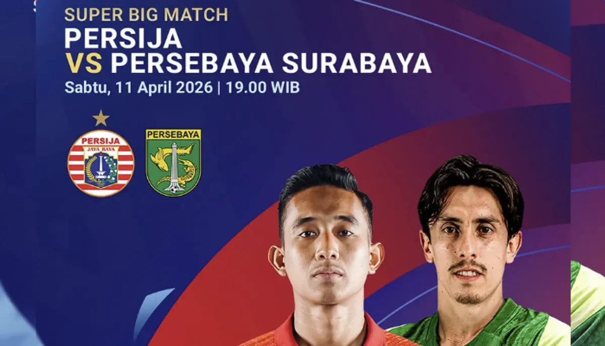 Persija Jakarta menghadapi Persebaya Surabaya di pekan ke-27 Super League 2025/2026. (Sumber: Instageam./@vidiosports)