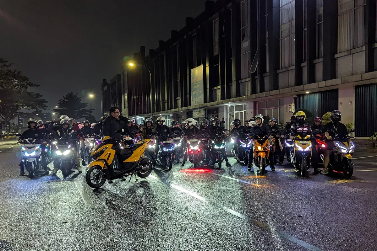 Keseruan Vario125 Night Ride Vol. 2 yang digelar pada Sabtu, 11 April 2026. (Sumber: PT Wahana Makmur Sejati)