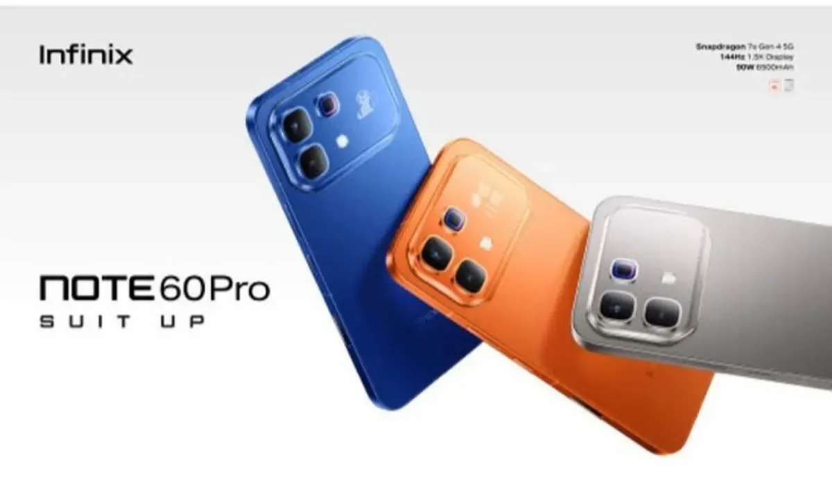 Bocoran desain Infinix Note 60 Pro yang menampilkan layar belakang dan fokus pada baterai besar untuk penggunaan intensif. (Sumber: Dok/Infinix)