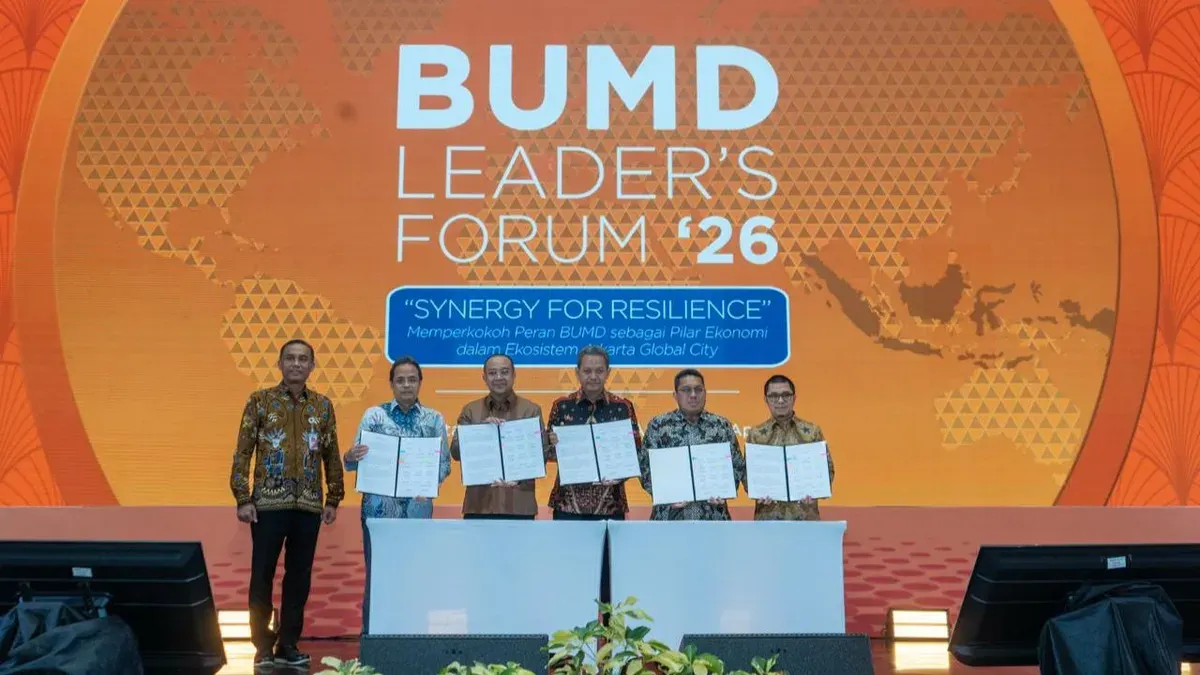 Pemprov DKI Jakarta selenggarakan BUMD Leaders Forum, dorong peran BUMD DKI sebagai pilar ekonomi. (Sumber: Dok. Bank Jakarta)