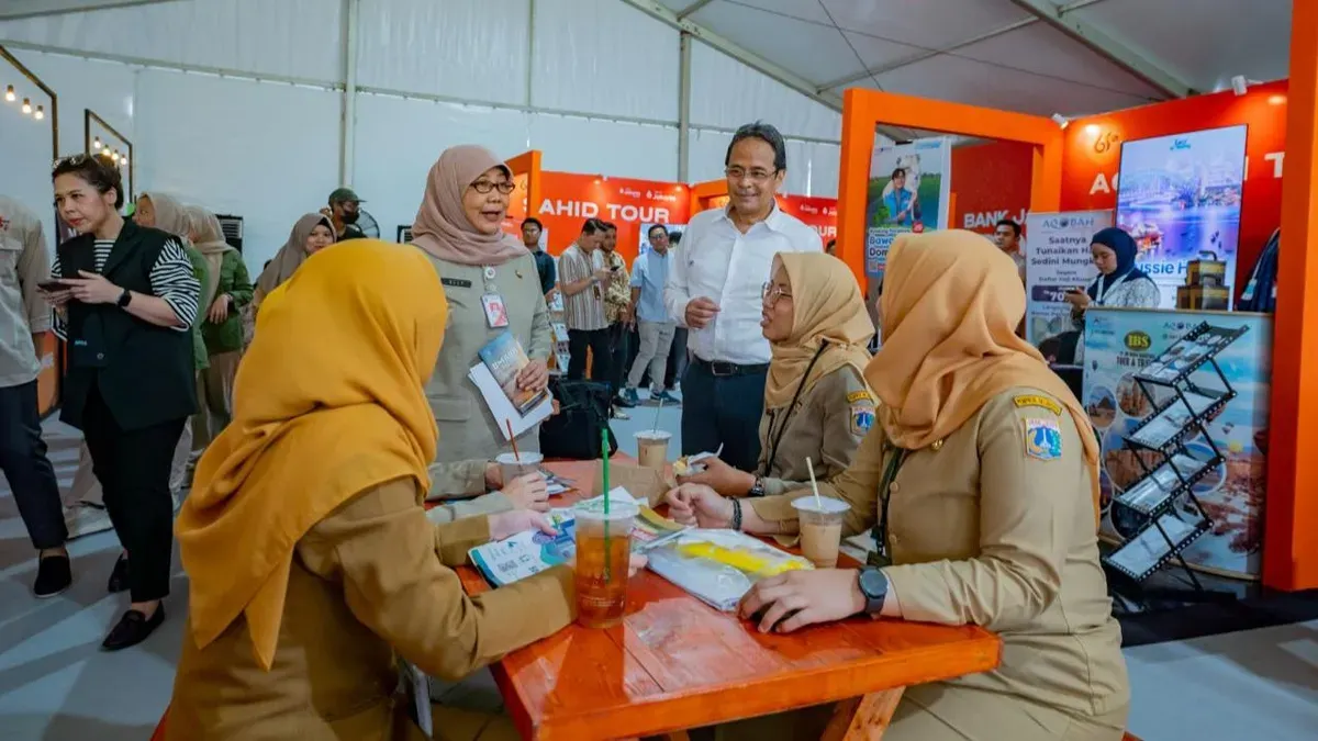 Gelaran Bank Jakarta XPORIA 2026 pada Selasa, 21 April 2026. Acara berlangsung meriah disambut antusiasme ASN hingga UMKM. (Sumber: Dok. Bank Jakarta)