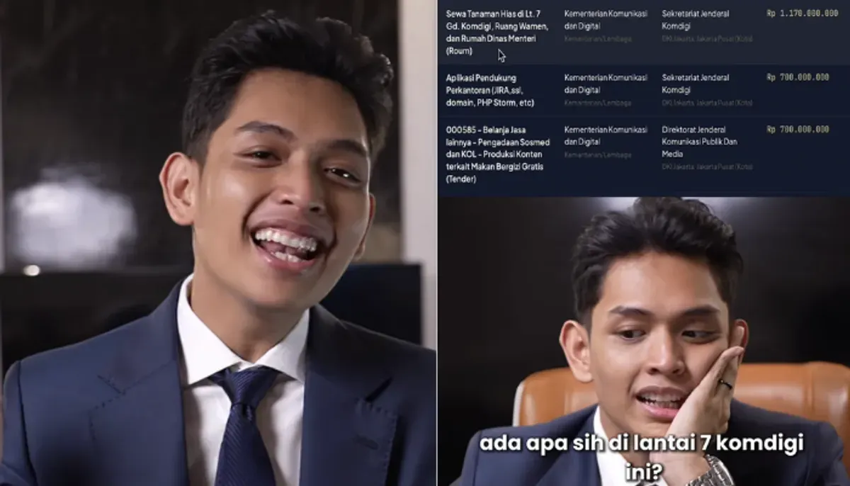 Temuan pengadaan unik di Komdigi menjadi perbincangan, dari pemeliharaan akuarium hingga sewa tanaman hias bernilai miliaran rupiah yang dinilai tidak wajar. (Sumber: Instagram/@abilsudarman)
