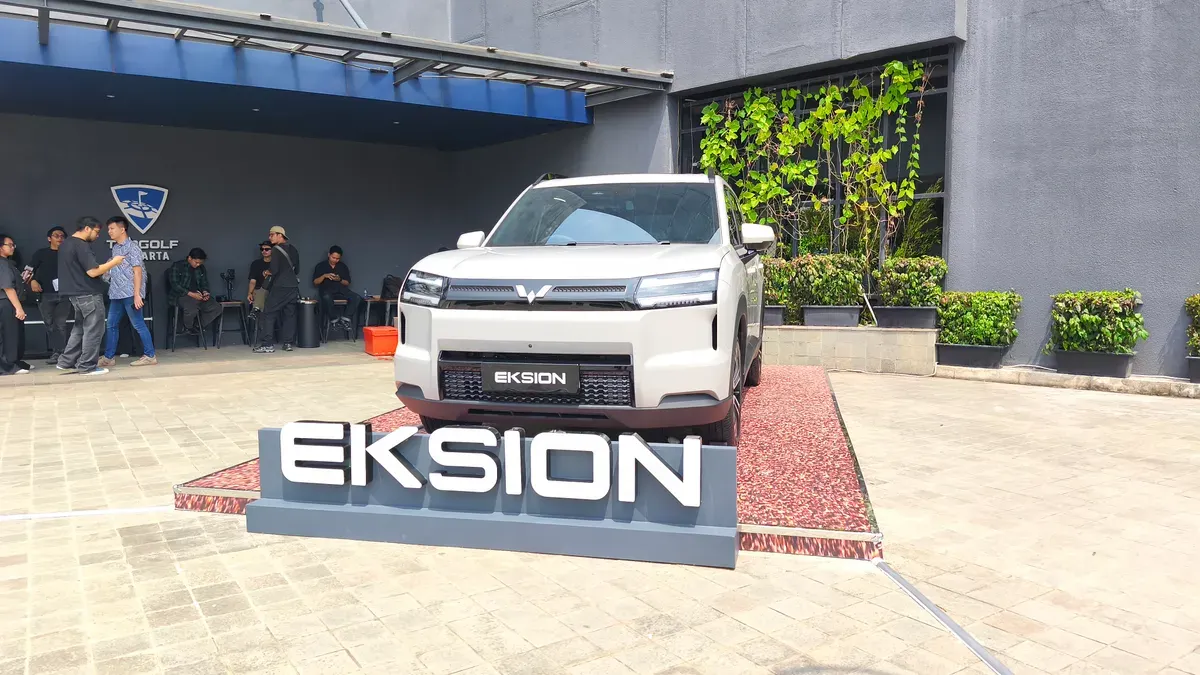 Wuling Eksion EV menjadi model paling laris (Sumber: Poskota/ Erwan Hartawan)
