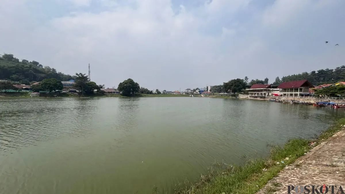 Suasana Situ Ciburuy di Padalarang, Kabupaten Bandung Barat. (Sumber: Poskota/Gatot Poedji Utomo)