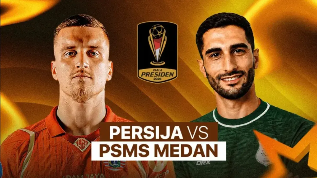 Link live streaming Persija vs PSMS Medan di Piala Presiden 2026. (Sumber: Vidio)
