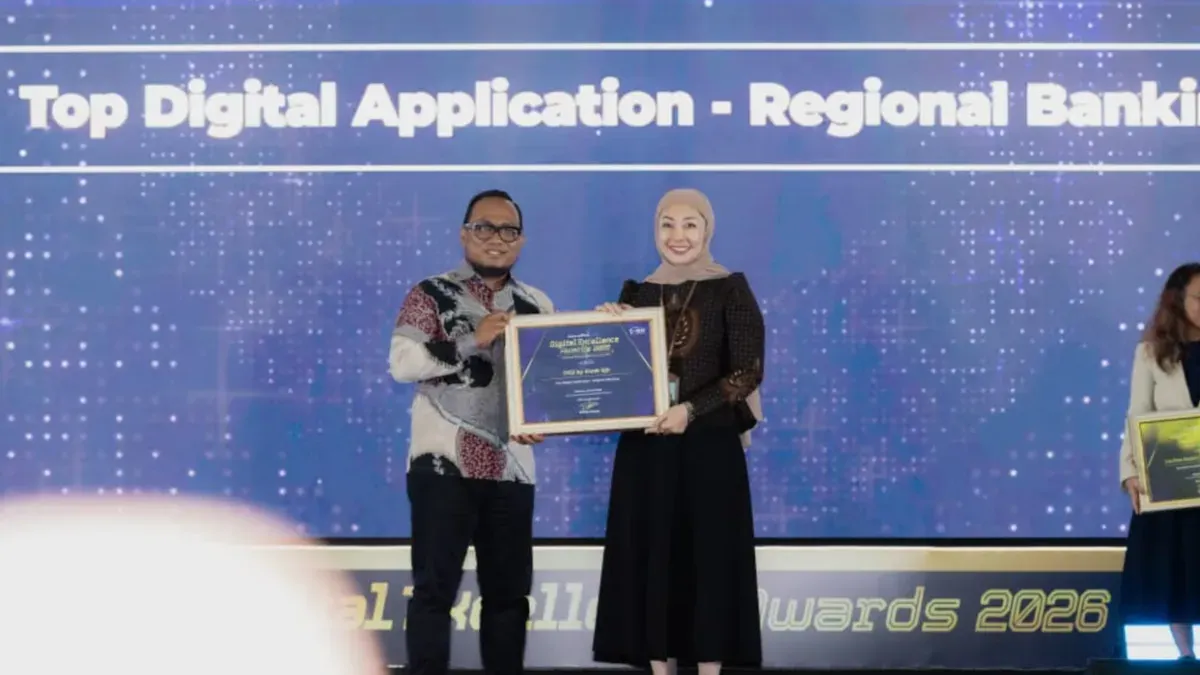 bank bjb meraih penghargaan Top Digital Application Regional Bank. (Sumber: Istimewa)