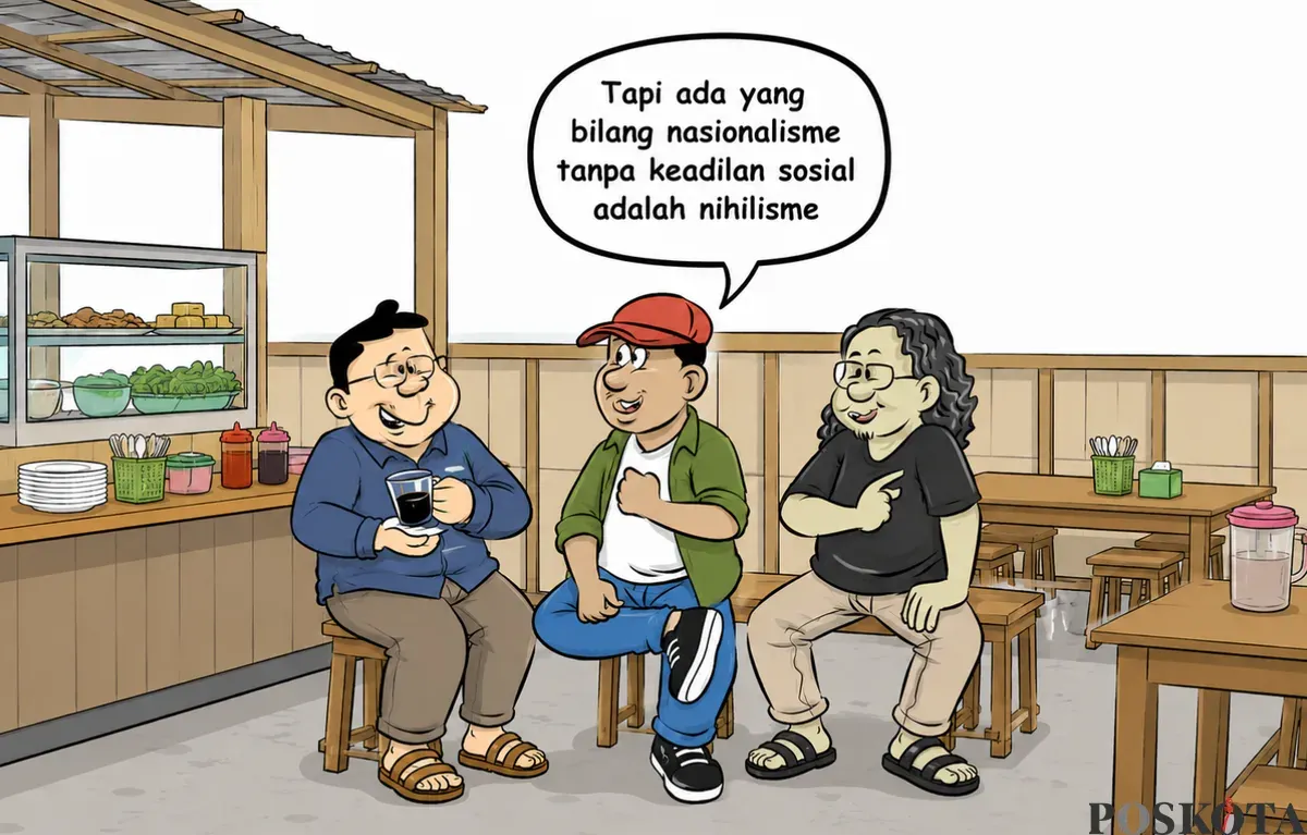 Ilustrasi Obrolan Warteg, Sabtu, 1 Agustus 2026. (Sumber: Poskota/Arif Setiadi)