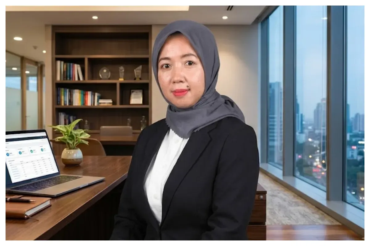 Sosok Curie Maharani Savitri yang diisukan mengisi posisi Menteri Pertahanan dalam Kabinet Bayangan. (Sumber: Generad AI)