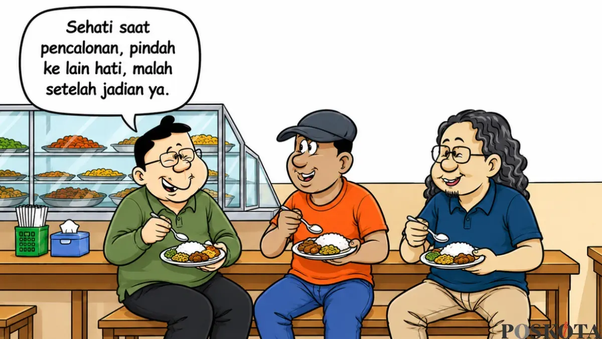Ilustrasi Obrolan Warteg, Senin, 3 Agustus 2026. (Sumber: Poskota/Arif Setiadi)