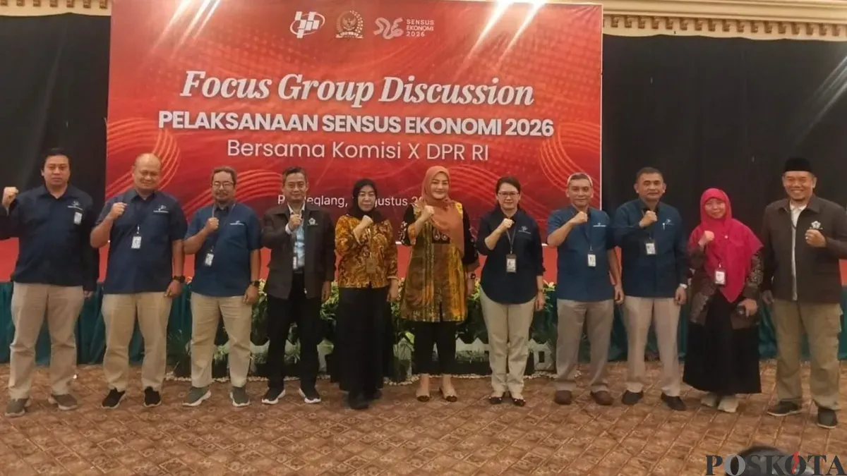 FGD Sensus Ekonomi 2026 yang digelar bersama BPS RI di Hotel Horison Altama, Kabupaten Pandeglang, Banten, Senin, 3 Agustus 2026. (Sumber: Poskota/Samsul Fatoni)