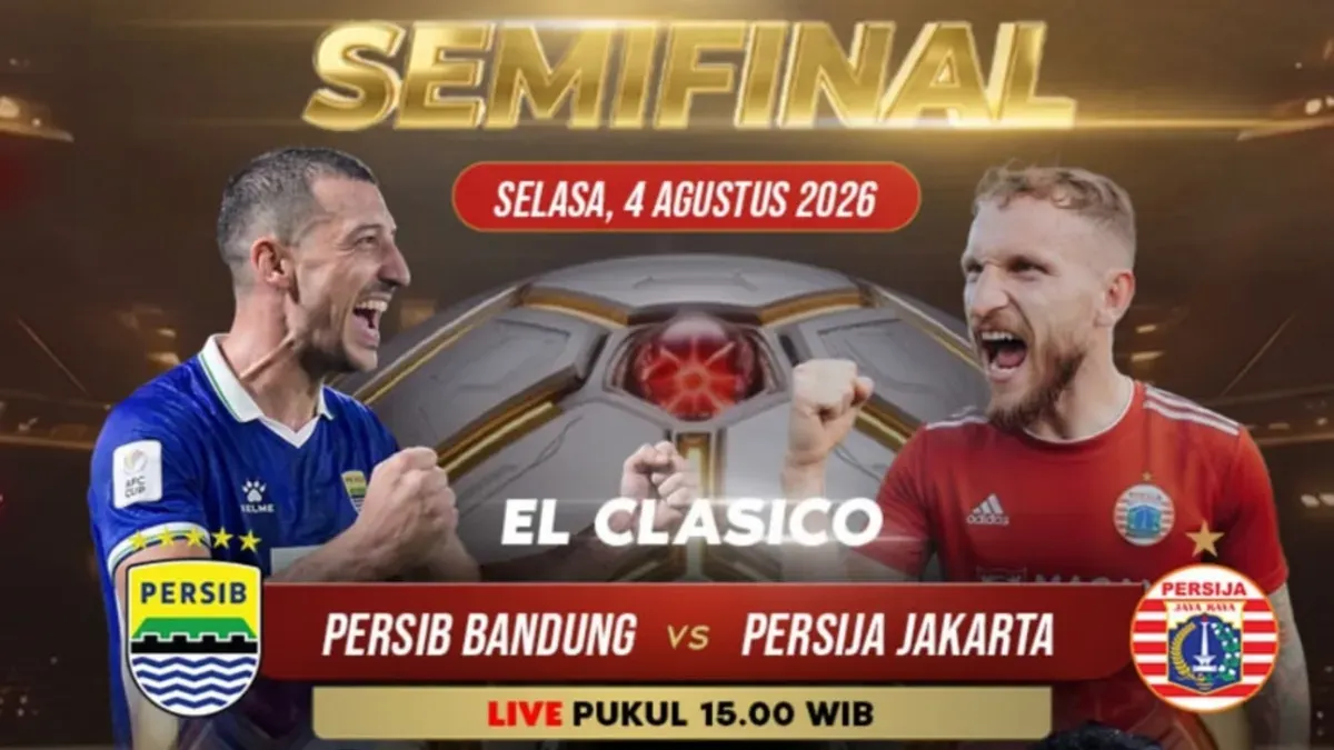 Link live streaming Persib vs Persija di semifinal Piala Presiden 2026 hari ini, Selasa, 4 Agustus 2026. (Sumber: Instagram/@sports.indosiar)