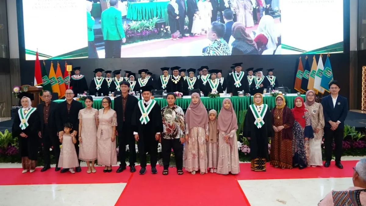 Pengukuhan dan Orasi Ilmiah Guru Besar Unas di Auditorium Unas, Pejaten Barat, Pasar Minggu, Jakarta Selatan, Rabu, 5 Agustus 2026. (Sumber: Dok. Istimewa)