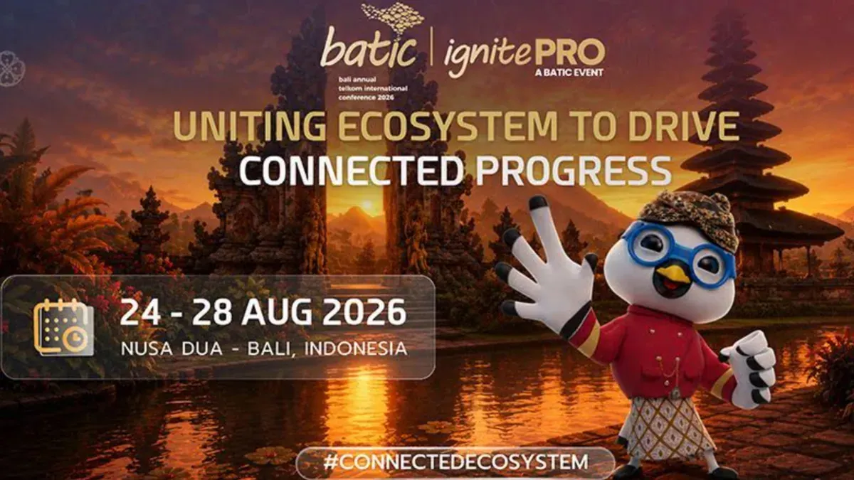 Penyelenggaraan Bali Annual Telkom International Conference (BATIC) 2026 ke-11 di Bali International Convention Center (BICC), The Westin Resort Nusa Dua, Bali, pada 24–28 Agustus 2026. (Sumber: Istimewa)