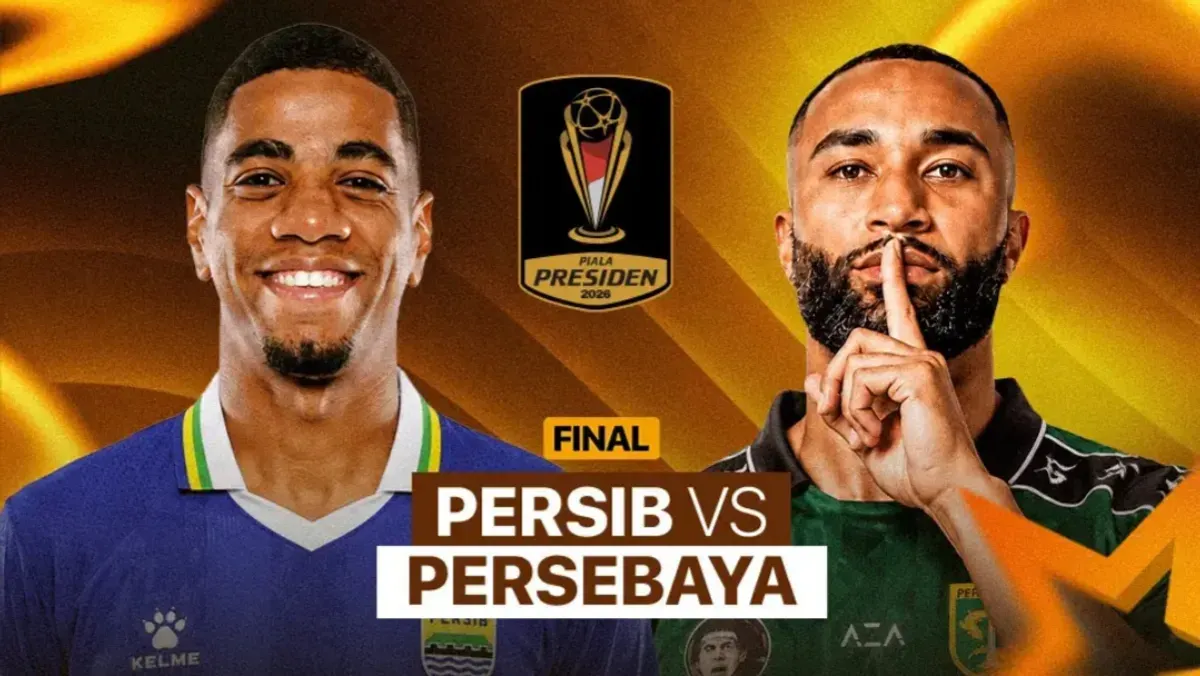 Prediksi susunan pemain Persib Bandung vs Persija Jakarta di final Piala Presiden 2026. (Sumber: Vidio)