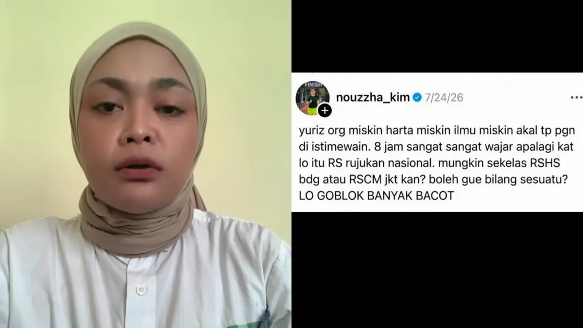 Norma Zahra menyampaikan permintaan maaf atas komentarnya terhadap almarhum Yurizal Tri Chaerawan. (Sumber: Threads/@nouzzha_kim)