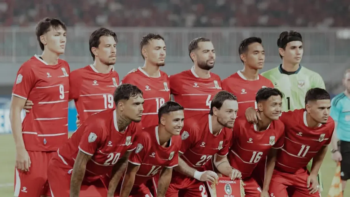 Pasukan Timnas Indonesia saat berada dj lapangan untuk menjalani Piala AFF 2026. (Sumber: Instagram/@rizkyridhoramadhani)