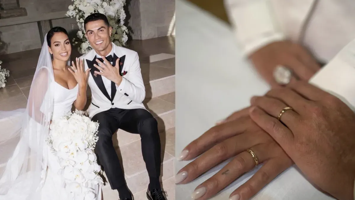 Cristiano Ronaldo dan Georgina Rodríguez resmi menikah setelah hampir satu dekade menjalani hubungan dan membangun keluarga bersama. (Sumber: Instagram/@cristiano)