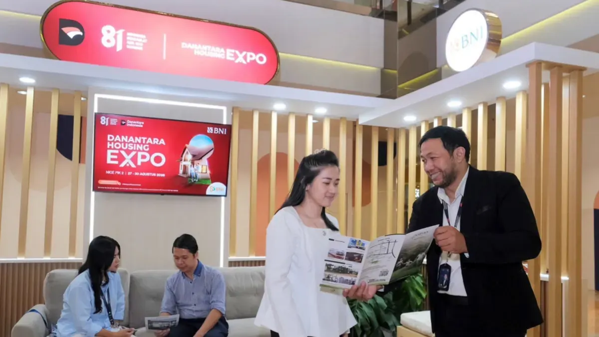 Booth BNI di Danantara Housing Expo 2026. (Sumber: BNI)