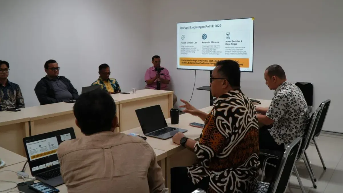 Voxstream dan Dewan Pengurus Nasional ADKASI menggelar diskusi "Politik Berbasis Bukti Menuju Pemilu 2029" di Jakarta, Rabu, 12 Agustus 2026. (Sumber: Dok. Istimewa)