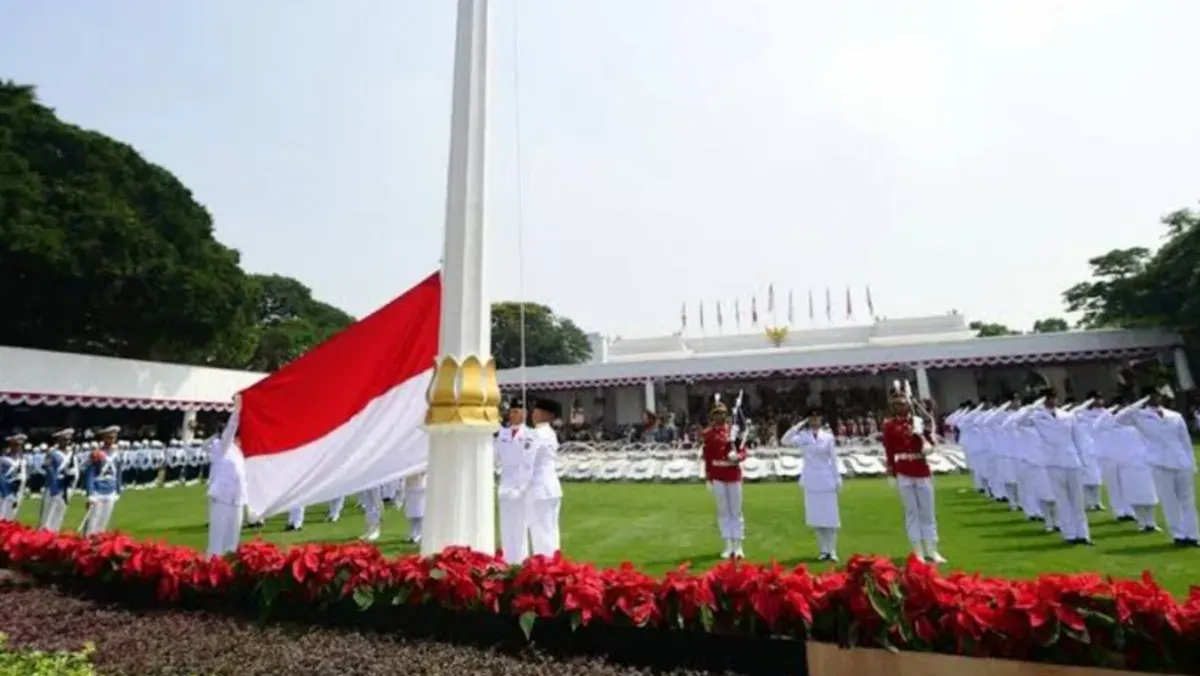Ilustrasi - Upacara peringatan Detik-detik Proklamasi Kemerdekaan RI di Istana Merdeka. (Sumber: Sekretariat Presiden RI)