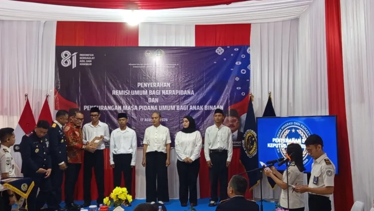 Sebanyak 7.555 warga binaan di wilayah DK Jakarta menerima Remisi Umum 2026 dalam rangka HUT ke-81 Kemerdekaan RI. (Sumber: Istimewa)