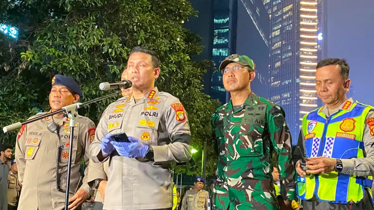 Kabidhumas Polda Metro Jaya Kombes Budi Hermanto saat ditemui di kawasan Dukuh Atas, Jakarta Pusat, Selasa, 18 Agustus 2026. (Sumber: Pos Kota/Ali Mansur)