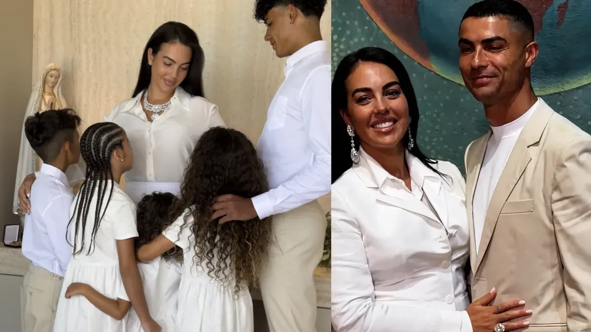 Cristiano Ronaldo dan Georgina Rodríguez memilih menggelar pernikahan secara intim di ruang keluarga rumah mereka di Cascais, Portugal, pada 11 Agustus 2026. (Sumber: Instagram/@cristiano)