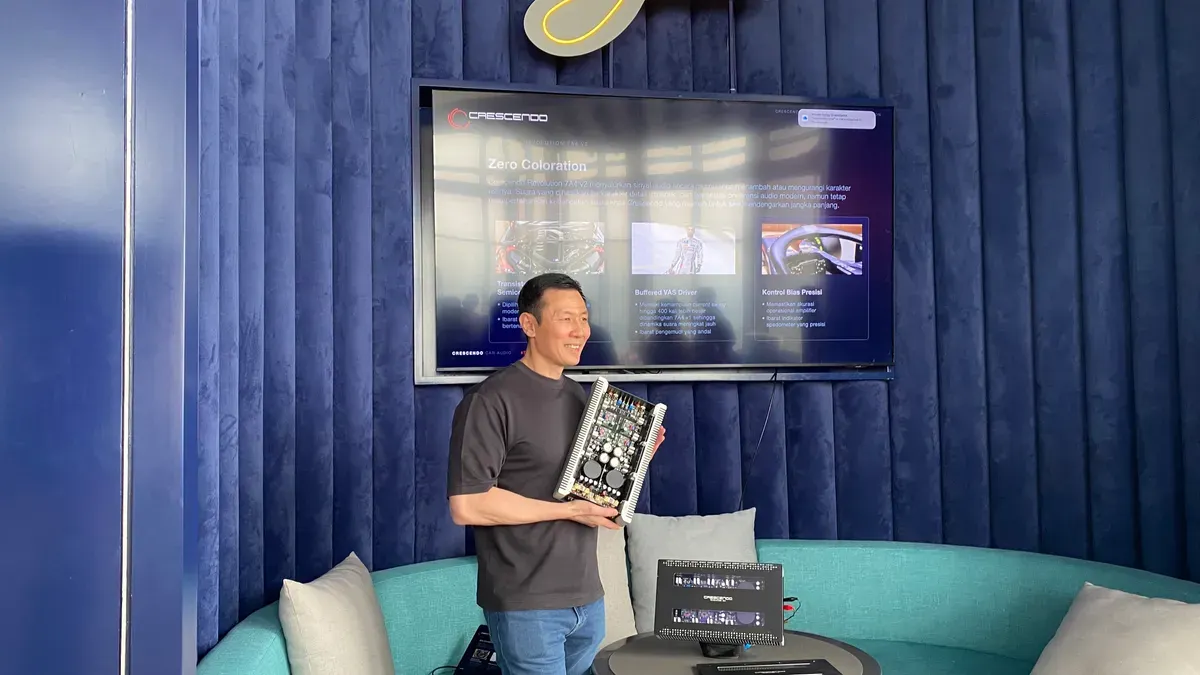 CEO Audio Plus Group sekaligus founder dan desainer utama Crescendo, Andreas Tjahjadi (Sumber: Poskota/Herdyan Anugrah)